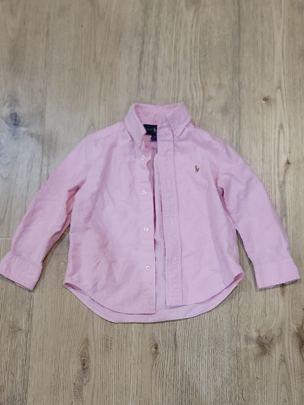Ralph Lauren Light Pink Button-Up Oxford Shirt for Kids 2T